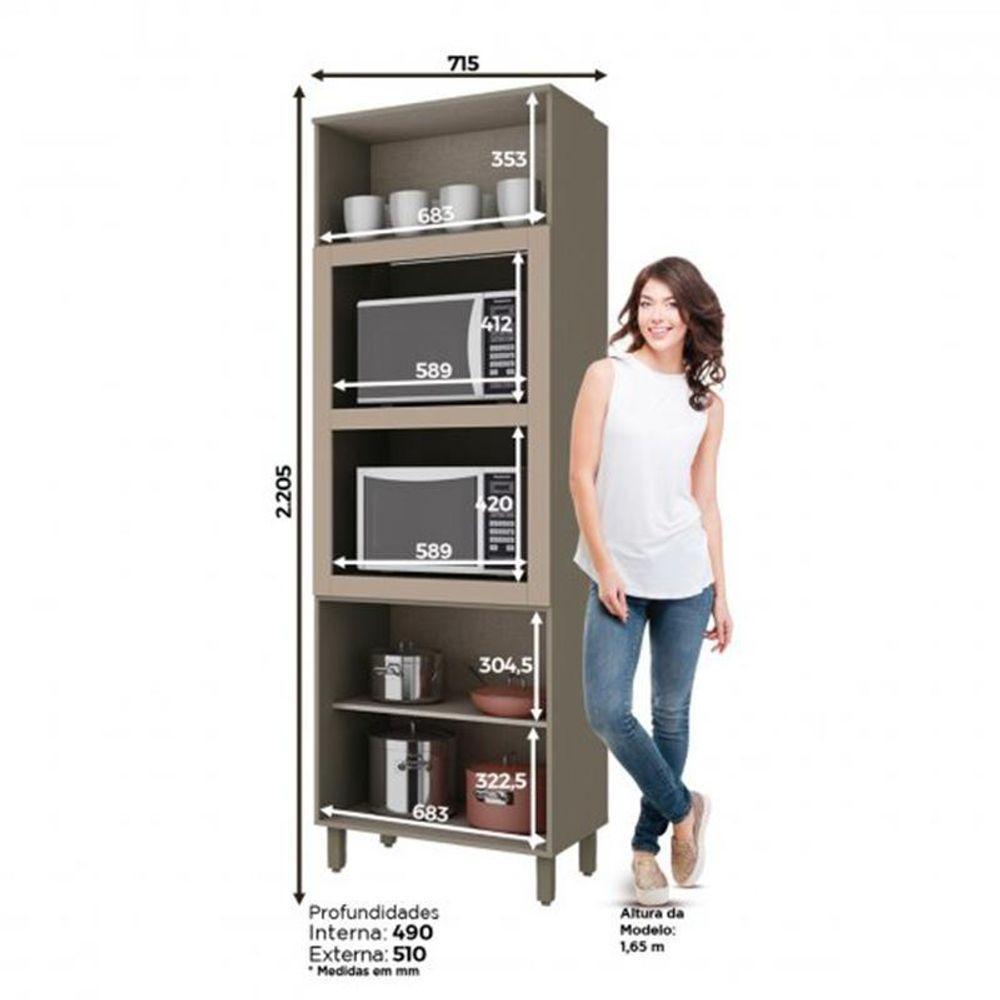 Torre Quente 2 Fornos Connect Duna-cristal - Móveis Henn Duna-cristal - 3