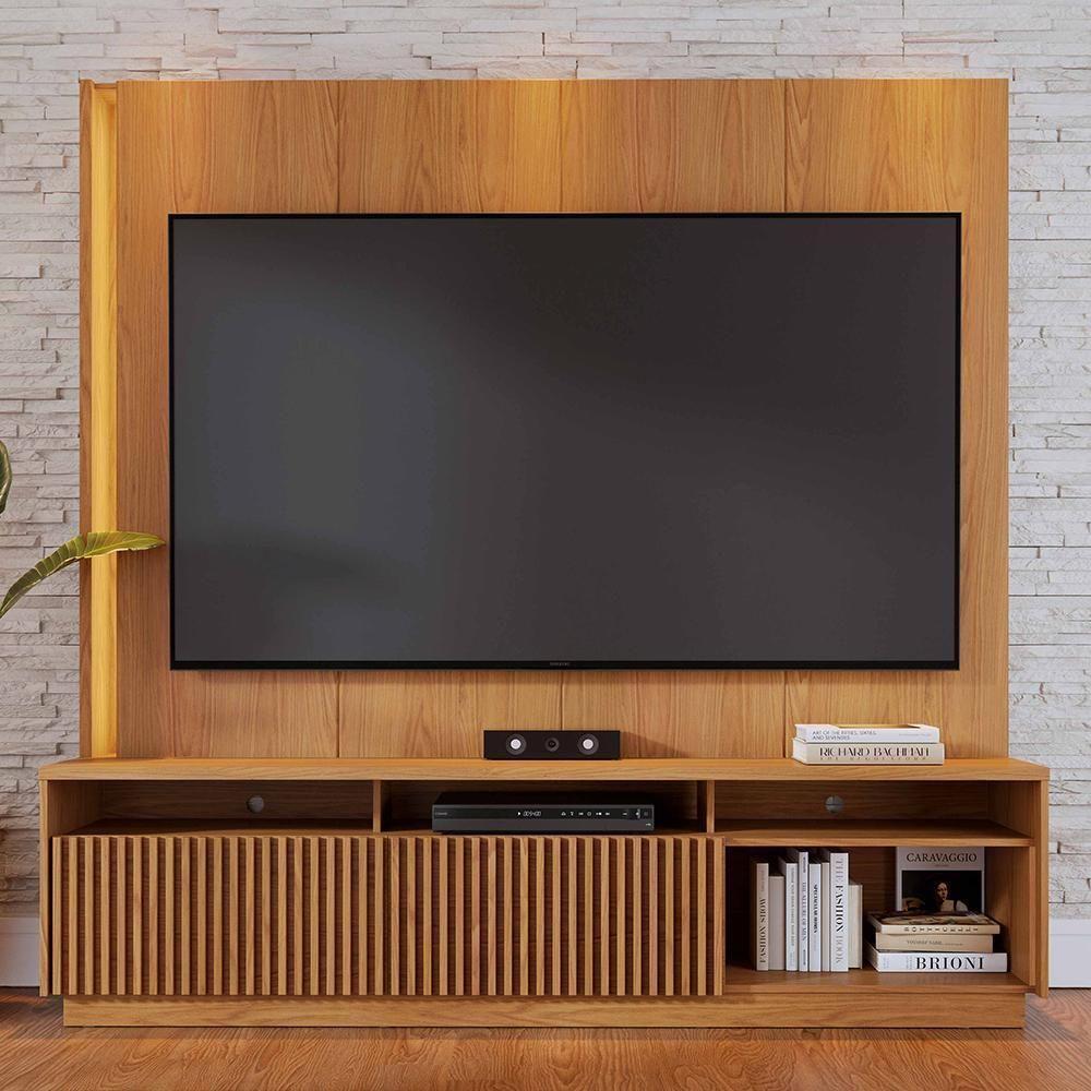 Estante Home Theater Jordão Freijó Para Tv Até 75? - Colibri Freijó - 2