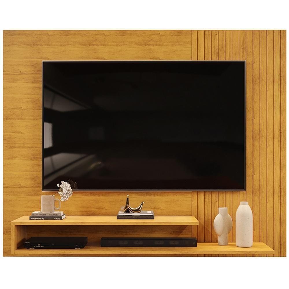Painel Para Tv 50 Pol 136 Cm Nando Cedro Cedro Dj Moveis Cedro Cedro - 1