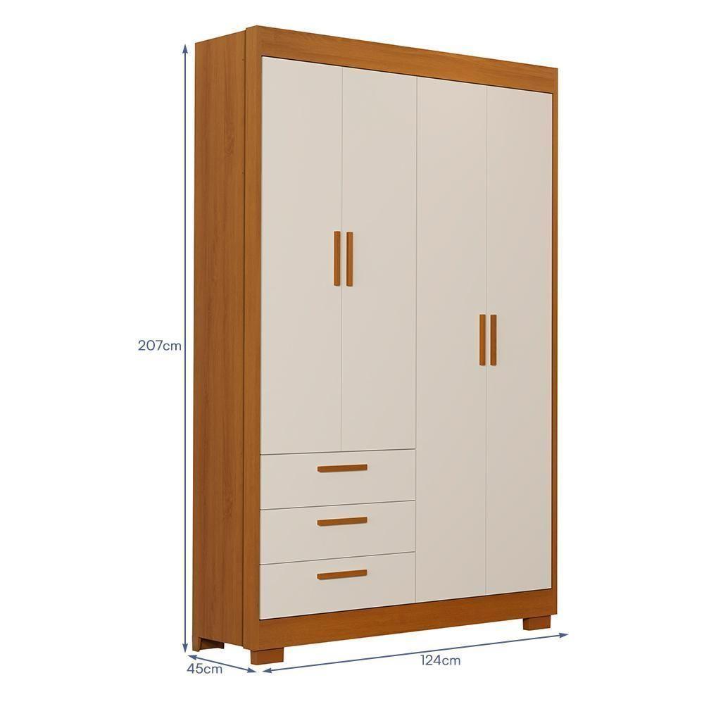 Jogo De Quarto Infantil Guarda Roupa Zaki E Berço Mini Cama Danny Areia Fosco-savana - Reller Móveis Areia Fosco-savana - 4