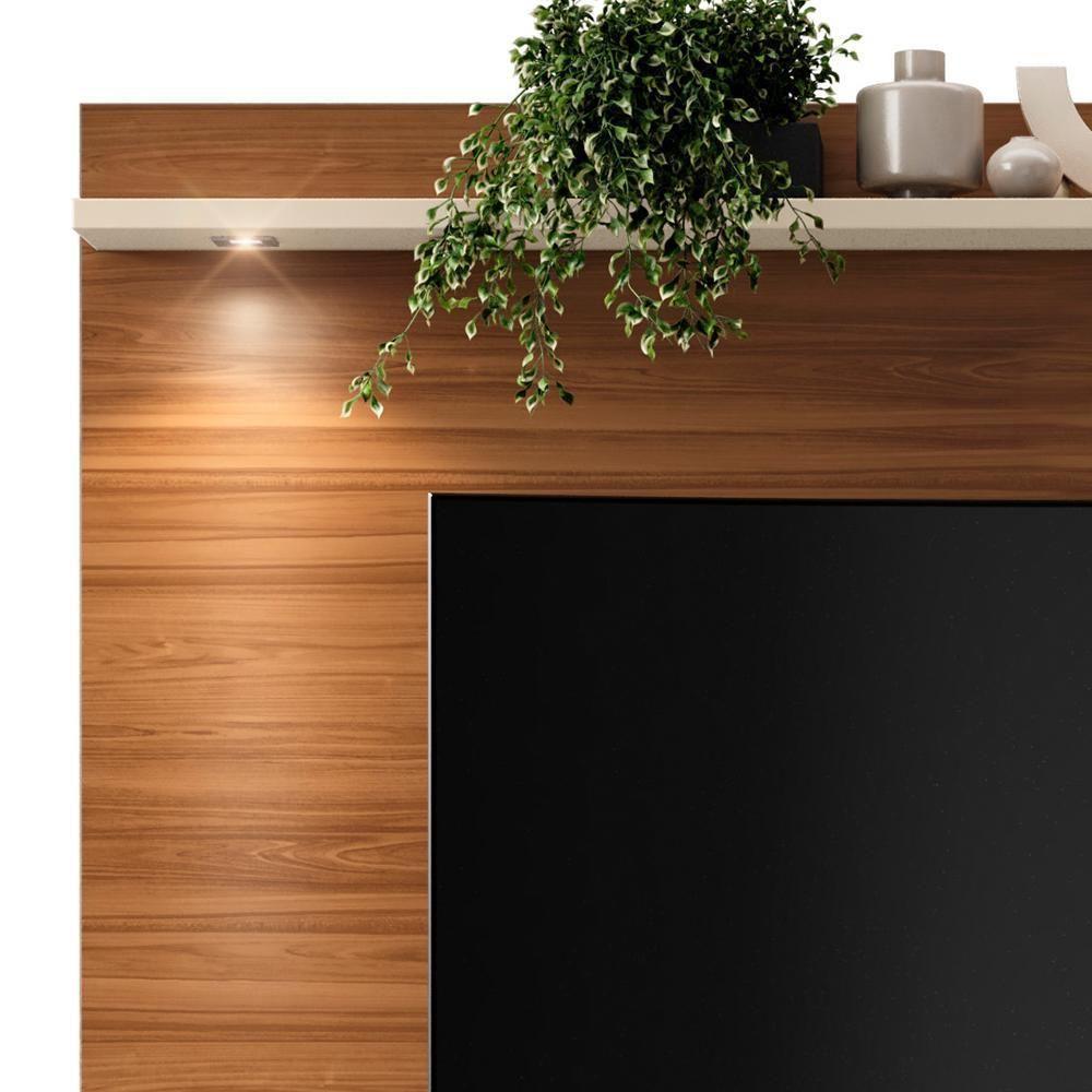 Home Suspenso Trenton 183cm Cinamomo Mel-pérola Metalizado Para Tv Até 70? - Mobler Cinamomo Mel-pérola Metalizado - 5