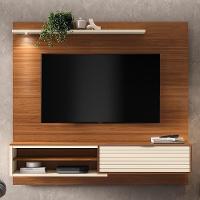 Home Suspenso Trenton 183cm Cinamomo Mel-pérola Metalizado Para Tv Até 70? - Mobler Cinamomo Mel-pérola Metalizado