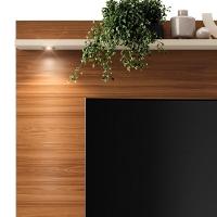 Home Suspenso Trenton 183cm Cinamomo Mel-pérola Metalizado Para Tv Até 70? - Mobler Cinamomo Mel-pérola Metalizado - 5