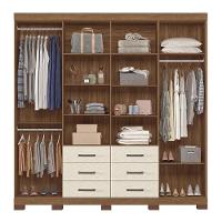 Guarda Roupa Casal Liverpool 8.6 8 Portas 6 Gavetas Jatobá-areia Com Pés - Santos Andirá Jatobá-areia - 3