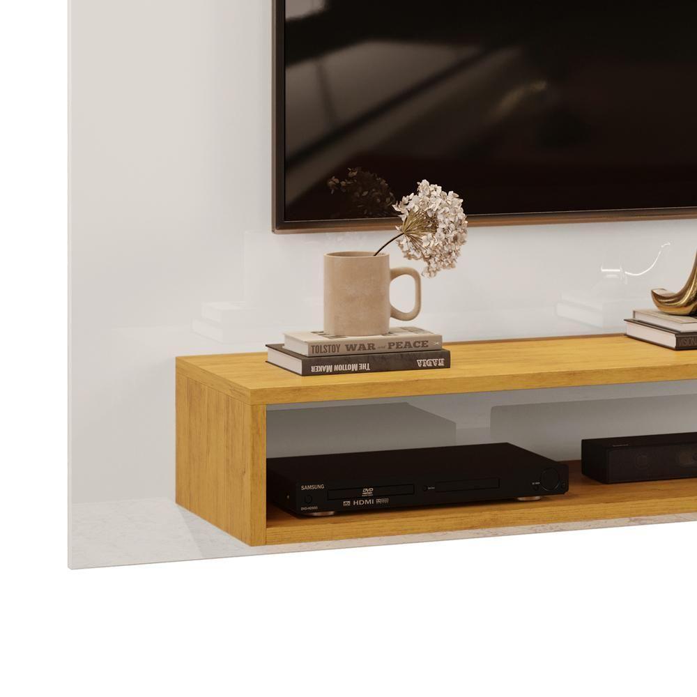 Painel Para Tv 50 Pol 136 Cm Nando Cedro Bali Dj Moveis Cedro Bali - 6