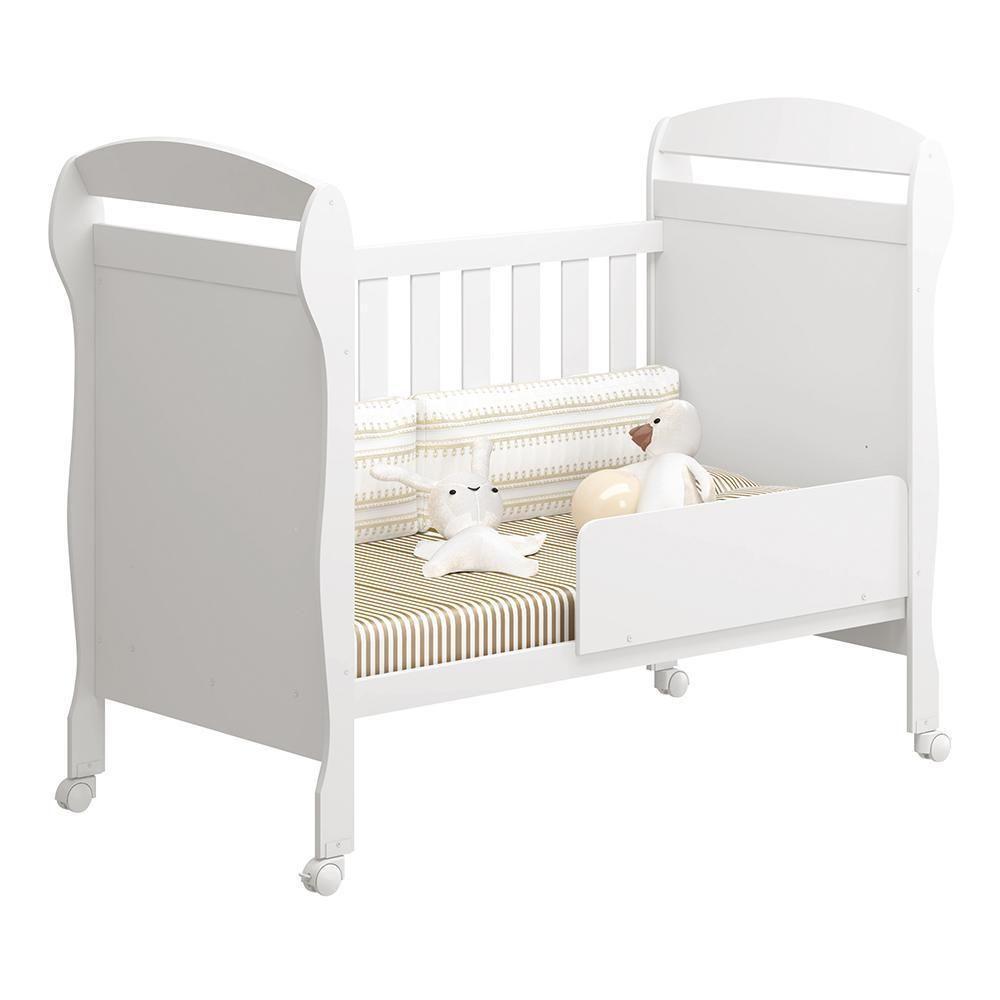 Jogo De Quarto Infantil Guarda Roupa Zaki E Berço Mini Cama Danny Branco Fosco - Reller Móveis Branco Fosco - 6