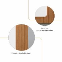 Rack Bancada Com Painel Suspenso Roma 217cm Cedro-branco Para Tv Até 60? - Casa D Cedro-branco