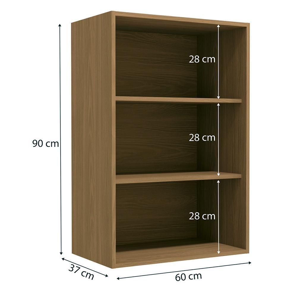 Armario Aereo 1 Porta 60 Cm Mdp Maxxi G762 Nogal Kappesberg Nogal - 4