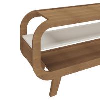 Rack Para Tv Até 60 Polegadas 133,5cm Com Pés Retrô Multimóveis Cr45328 Cinamomo/off White Cinamomo/off White - 6