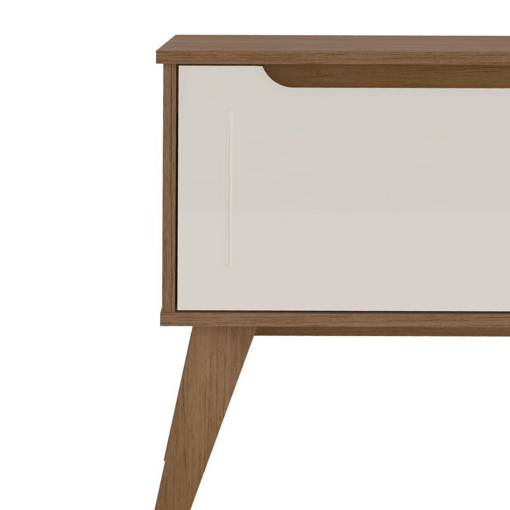 Rack Para Tv Até 60 Polegadas 134cm Com Pés Retrô 1 Porta Multimóveis Cr45323 Cinamomo/off White Cinamomo/off White - 5