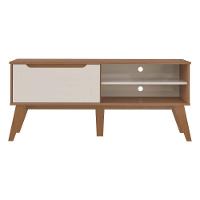 Rack Para Tv Até 60 Polegadas 134cm Com Pés Retrô 1 Porta Multimóveis Cr45323 Cinamomo/off White Cinamomo/off White - 6