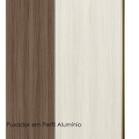 Paneleiro 1 Porta 221x50cm Mdf Kali 12229 Carvalho Toq Bianco Toq Nicioli Carvalho Toq Bianco Toq - 5