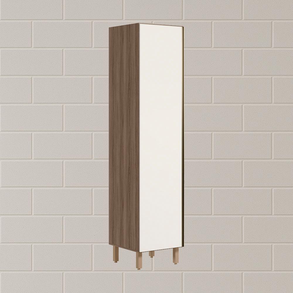 Paneleiro 1 Porta 221x50cm Mdf Kali 12229 Carvalho Toq Off White Cetim Nicioli Carvalho Toq Off White Cetim - 7