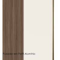 Paneleiro 1 Porta 221x50cm Mdf Kali 12229 Carvalho Toq Off White Cetim Nicioli Carvalho Toq Off White Cetim - 5