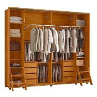 Guarda Roupa Casal Dalí Ripado 2 Portas Deslizantes Cinamomo-off White Com 8 Espelhos - Madetec Cinamomo-off White