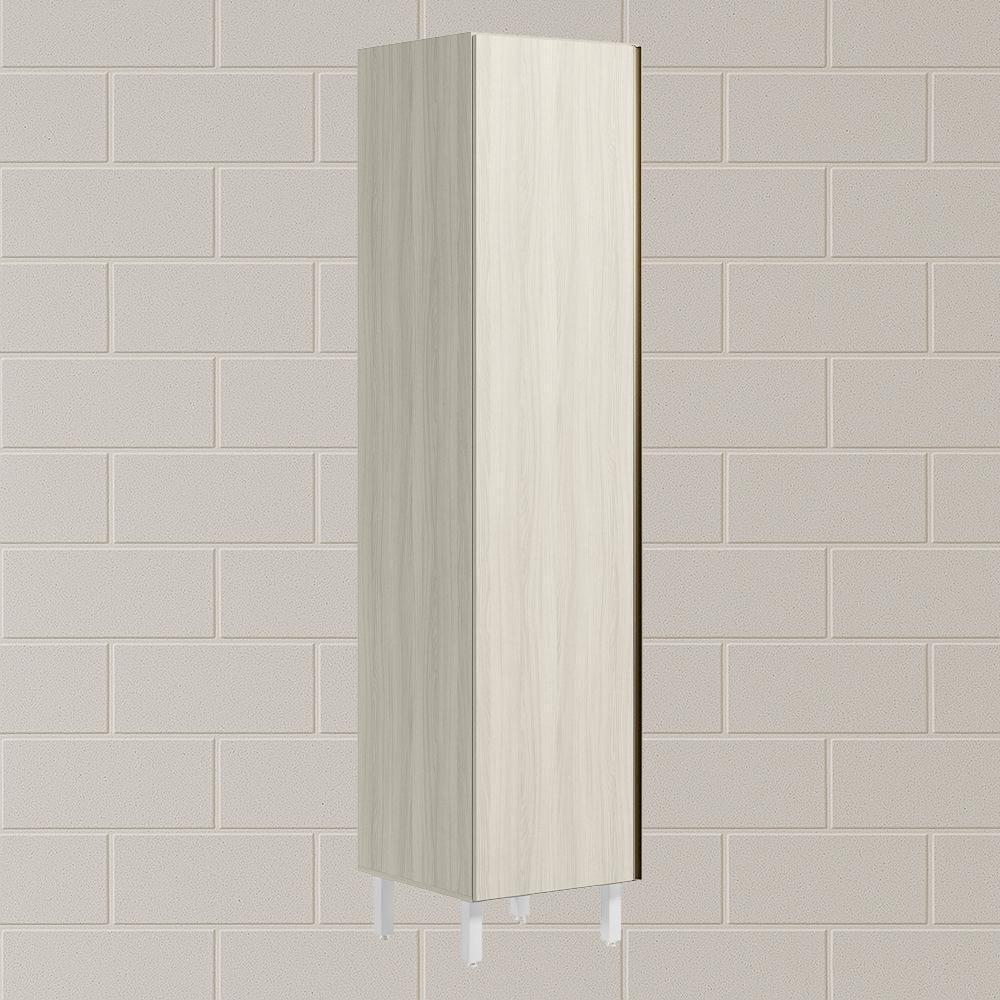 Paneleiro 1 Porta 221x50cm Mdf Kali 12229 Bianco Toq Bianco Toq Nicioli Bianco Toq Bianco Toq - 2