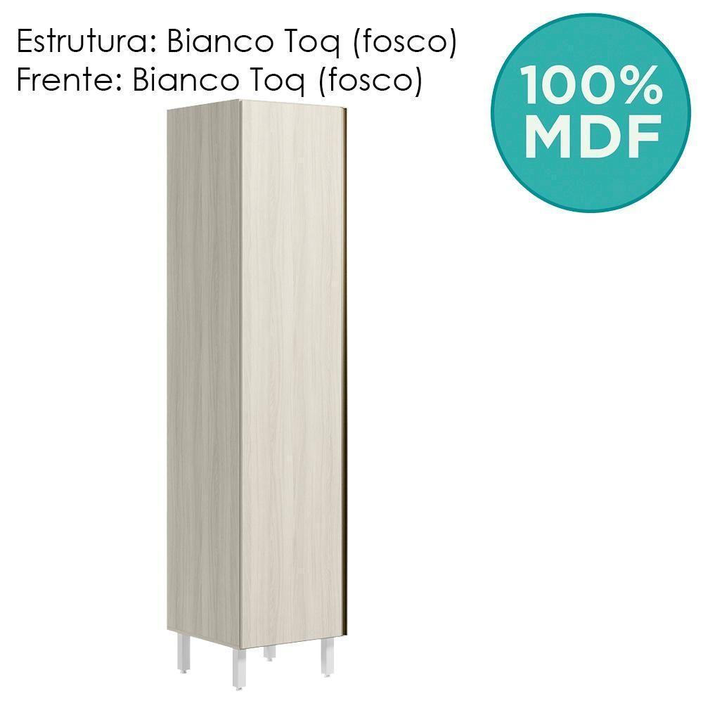Paneleiro 1 Porta 221x50cm Mdf Kali 12229 Bianco Toq Bianco Toq Nicioli Bianco Toq Bianco Toq - 4