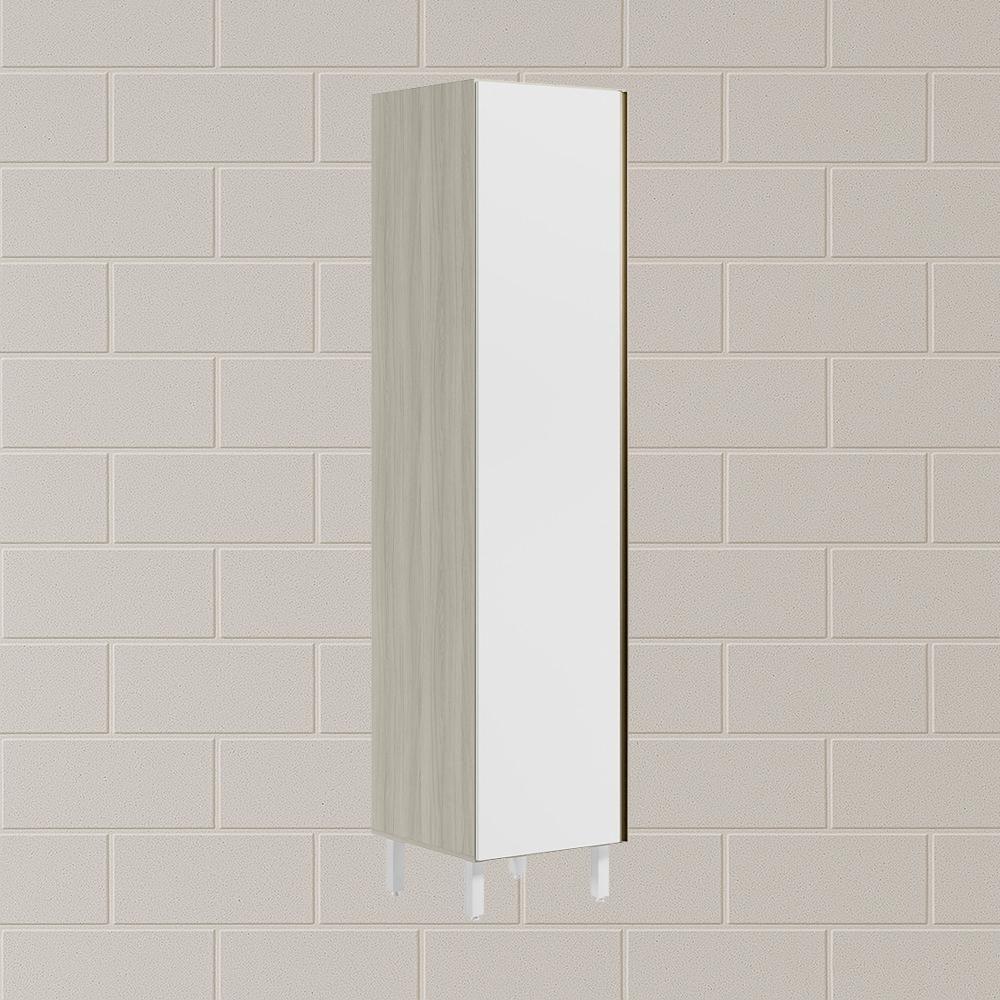 Paneleiro 1 Porta 221x50cm Mdf Kali 12229 Bianco Toq Branco Uv Nicioli Bianco Toq Branco Uv - 7