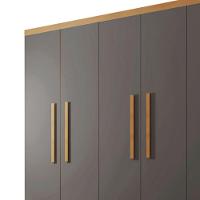 Guarda Roupa Casal Hera 6 Portas Rufato Imbuia Com Grafite - 7