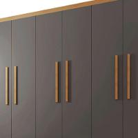 Guarda Roupa Casal Hera 6 Portas Rufato Imbuia Com Grafite - 8