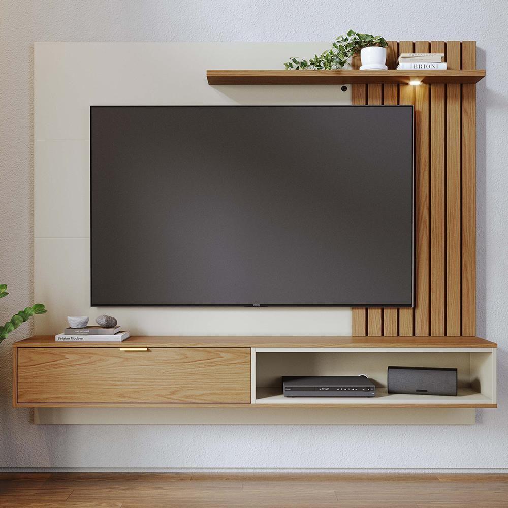 Home Suspenso Tocantins 1.8 Off White-freijó Para Tv Até 65? - Colibri Off White-freijó - 5