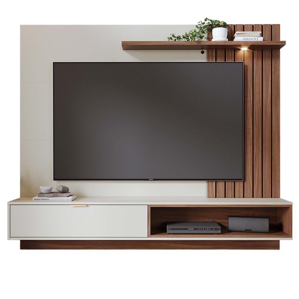 Home Suspenso Tocantins 1.8 Off White-nogueira Real Para Tv Até 65? - Colibri Off White-nogueira Real - 1