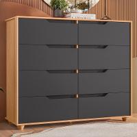 Cômoda Doble 8 Gavetas Titanium-freijó - Móveis Albatroz Titanium-freijó - 2