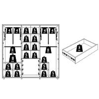 Guarda Roupa Casal Miró Ripado 6 Portas Cinamomo-off White - Madetec Cinamomo-off White - 5