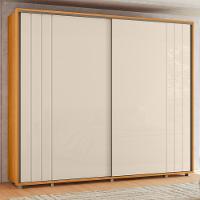 Guarda Roupa Casal Dalí Ripado 2 Portas Deslizantes Cinamomo-off White - Madetec Cinamomo-off White - 5