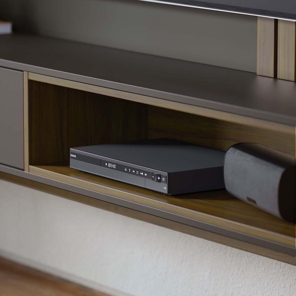 Home Suspenso Tocantins 1.8 Preto Fosco-noce Milano Para Tv Até 65? - Colibri Preto Fosco-noce Milano - 4