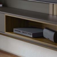 Home Suspenso Tocantins 1.8 Preto Fosco-noce Milano Para Tv Até 65? - Colibri Preto Fosco-noce Milano