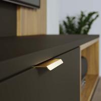 Home Suspenso Tocantins 1.8 Preto Fosco-noce Milano Para Tv Até 65? - Colibri Preto Fosco-noce Milano - 5