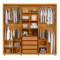 Guarda Roupa Casal Miró Ripado 6 Portas Cinamomo Com Espelho - Madetec Cinamomo - 3