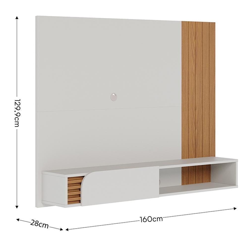 Home Suspenso Jurerê 1.6 Off White Matte-freijó Para Tv Até 60? - Colibri Off White Matte-freijó - 6