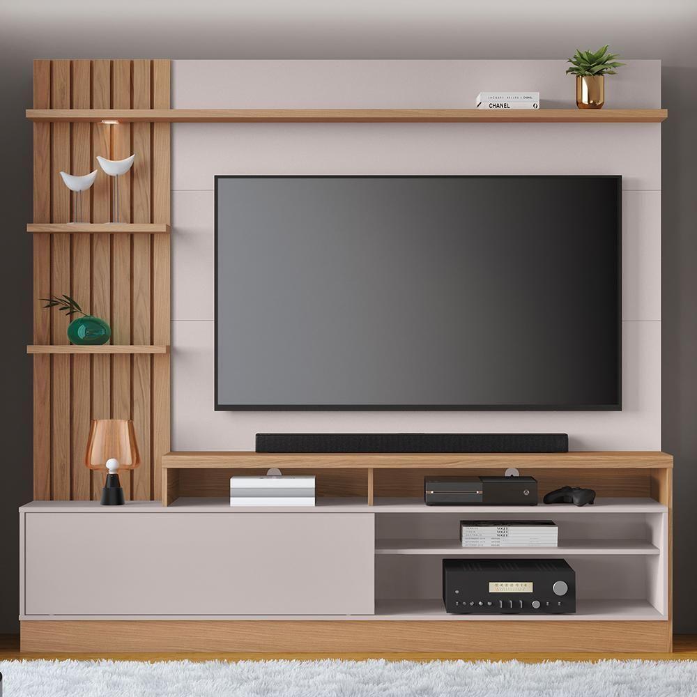 Estante Home Theater Maceió Freijó-off White Para Tv Até 65? - Colibri Freijó-off White - 2