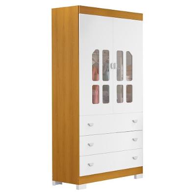 Guarda Roupa Infantil New Katatau 2 Portas 3 Gavetas Branco Fosco-savana