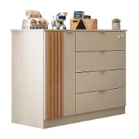 Cômoda Infantil Ayla 1 Porta E 4 Gavetas Off White Acetinado - Phoenix Baby Off White Acetinado - 1