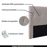 Cabeceira King Size 1,95m Yves Linho Areia - Gran Belo - 5