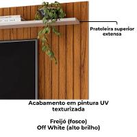 Painel Suspenso Tv 70 Pol 193 Cm Rio Freijo Off White Dj Moveis Freijo Off White - 5
