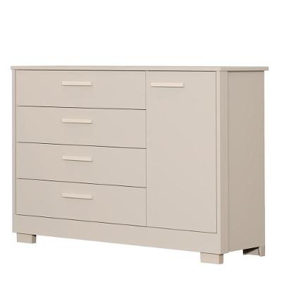 Cômoda Infantil Zaki 4 Gavetas em MDF com Puxador em MDF Bege Fosco