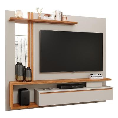 Painel Suspenso Treviso Off White-cinamomo Para Tv Até 60? - Permóbili Off White-cinamomo