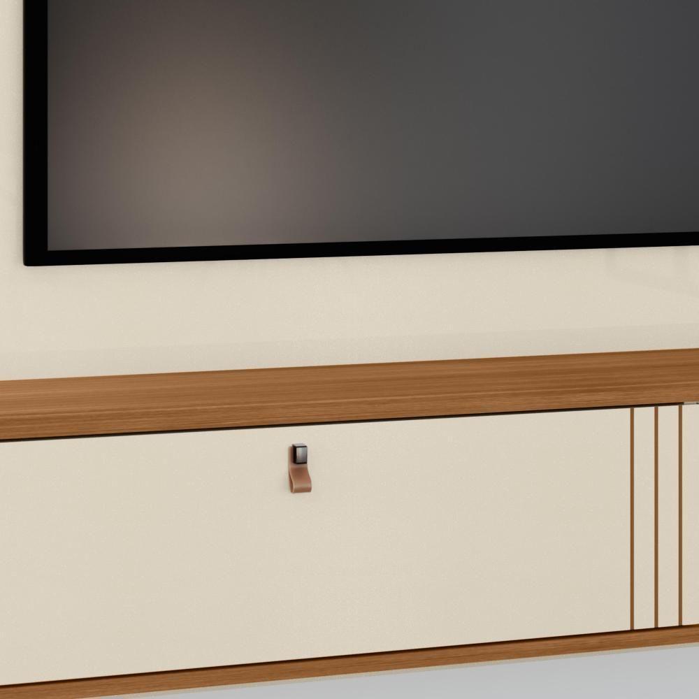 Home Suspenso Laredo 160cm Pérola Metalizado-cinamomo Mel Para Tv Até 65? - Mobler Pérola Metalizado-cinamomo Mel - 4