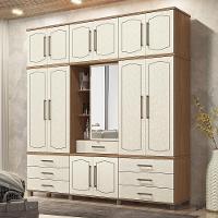 Guarda Roupa Casal Londres Capelinha 13.7 13 Portas 7 Gavetas Jatobá-areia Com Espelho - Santos Andirá Jatobá-areia - 2