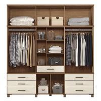 Guarda Roupa Casal Londres Capelinha 13.7 13 Portas 7 Gavetas Jatobá-areia Com Espelho - Santos Andirá Jatobá-areia