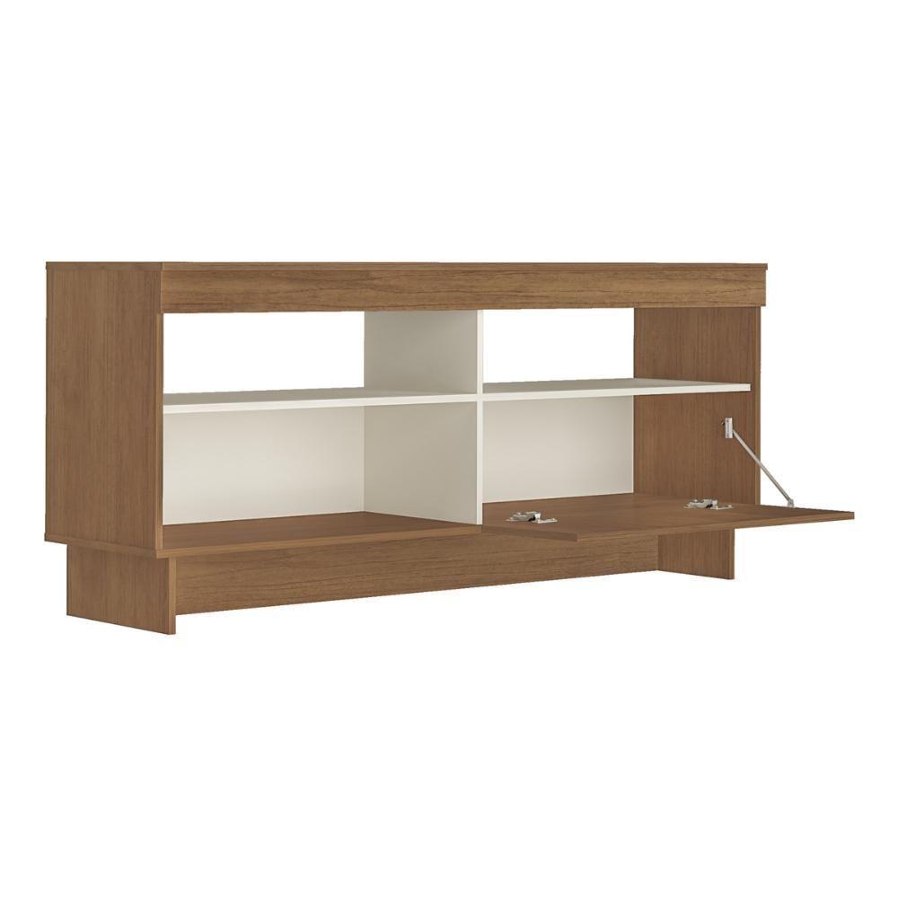 Rack Para Tv Até 65 Polegadas 160cm Com 1 Porta Multimóveis Cr45320 Cinamomo/off White Cinamomo/off White - 4