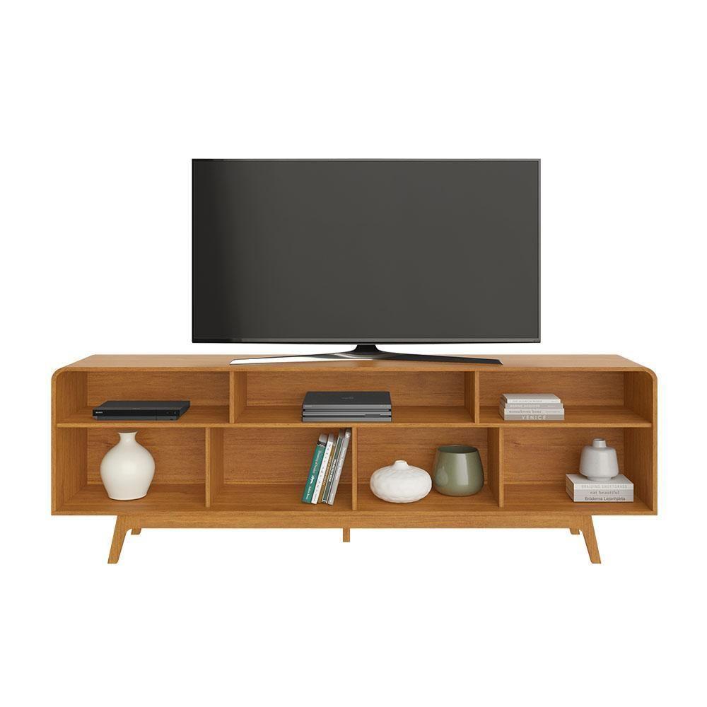 Rack Para Tv Até 70 Polegadas Cristal Jcm Cinamomo Off White - 4