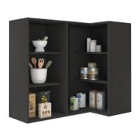 Armário Aéreo Canto Reto Firenze 1 Porta Chumbo - Indékes Chumbo - 2