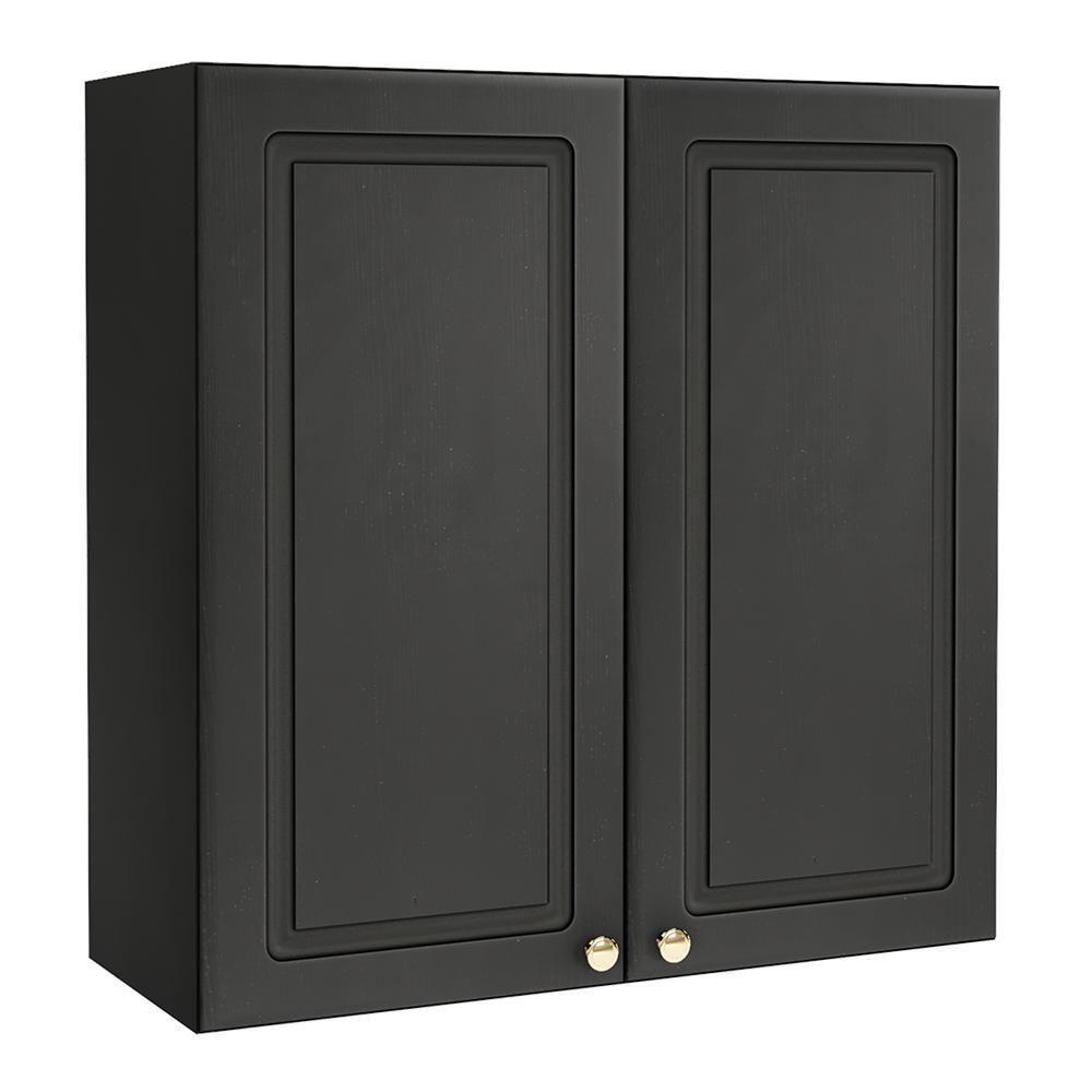 Armário Aéreo Firenze 80cm 2 Portas Chumbo - Indékes Chumbo - 1