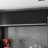 Armário Aéreo Andréia 150 Cm 4 Portas Preto Ajl - 4