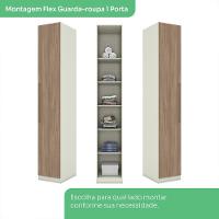 Guarda Roupa Modulado 1 Porta 241x40 Cm Seletto Areia Jequitiba Henn Areia Jequitiba